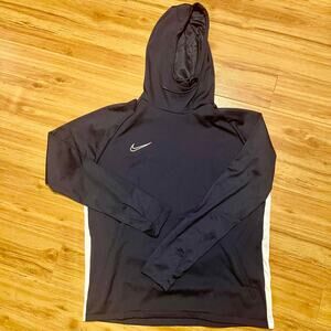 Nike Dri-Fit Soccer Pullover Hoodie Size XL- Navy & White